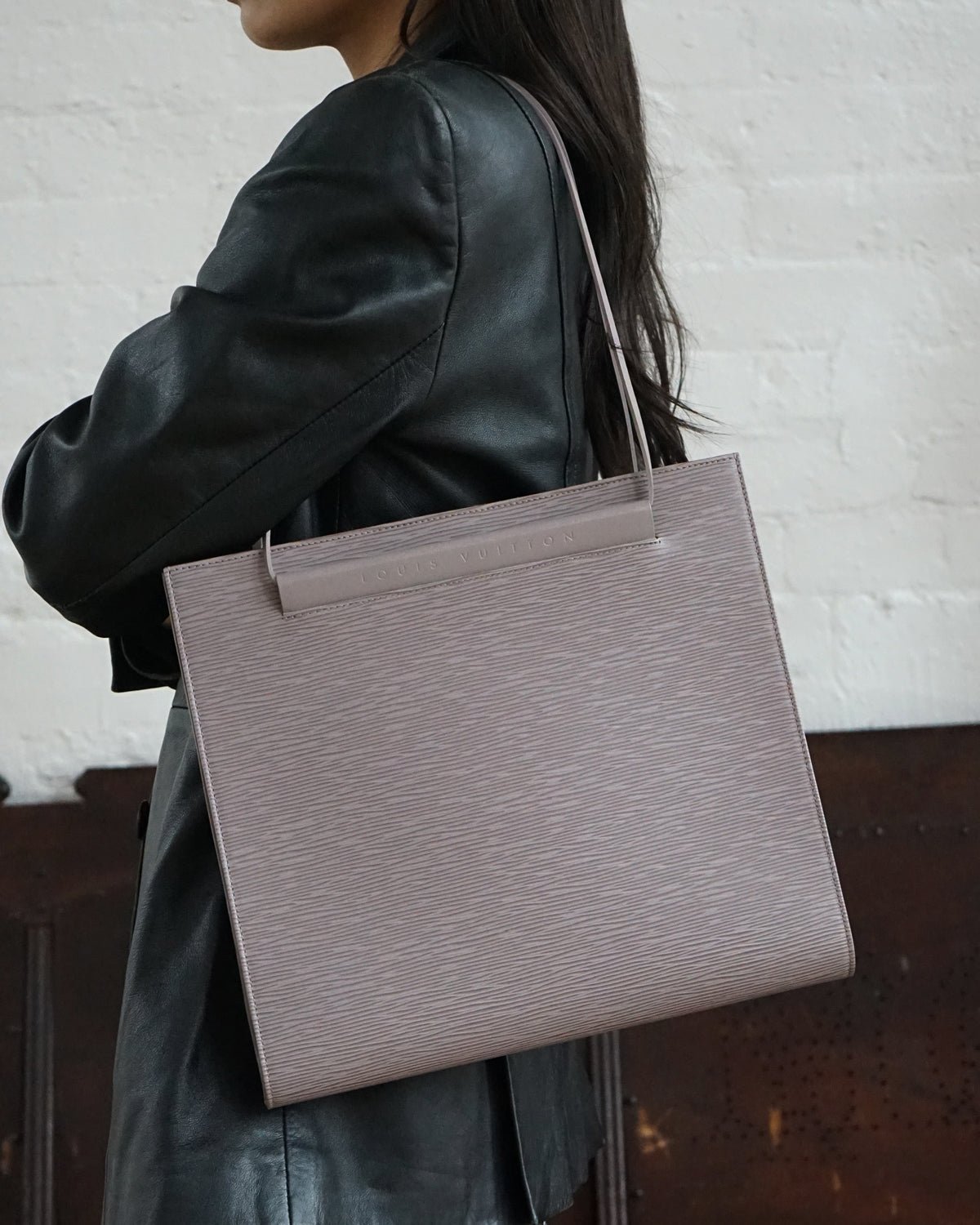 LV Purple Epi Hand Bag