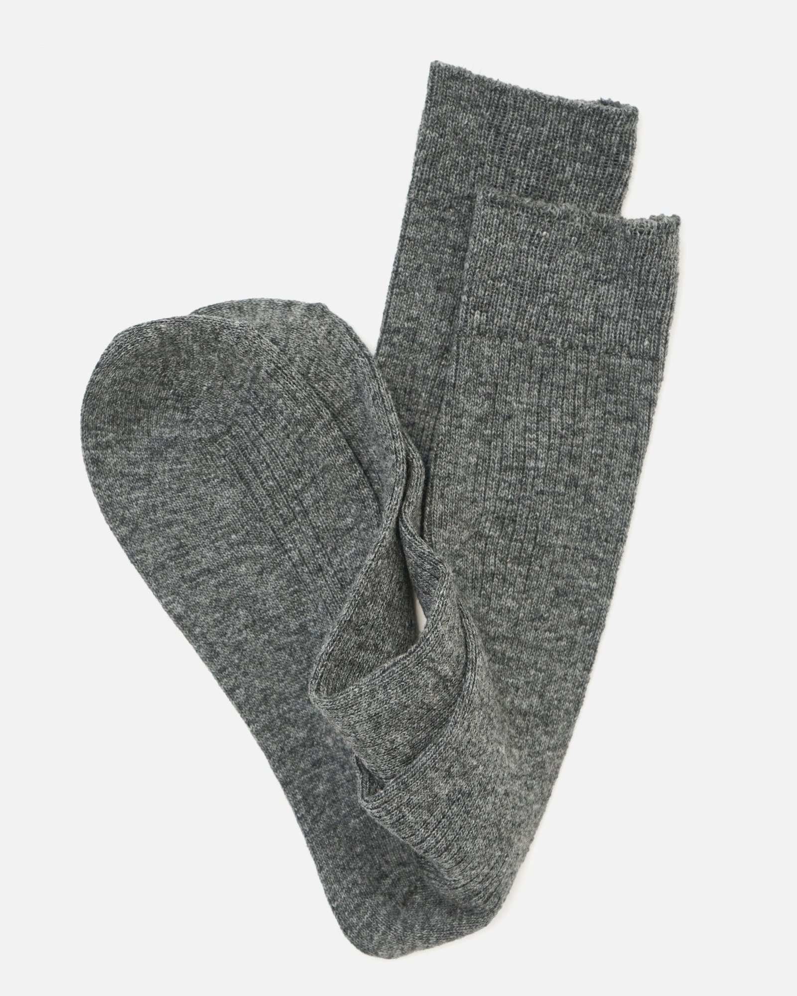 FGS Originals - Cashmere Rib Crew Socks / Gray