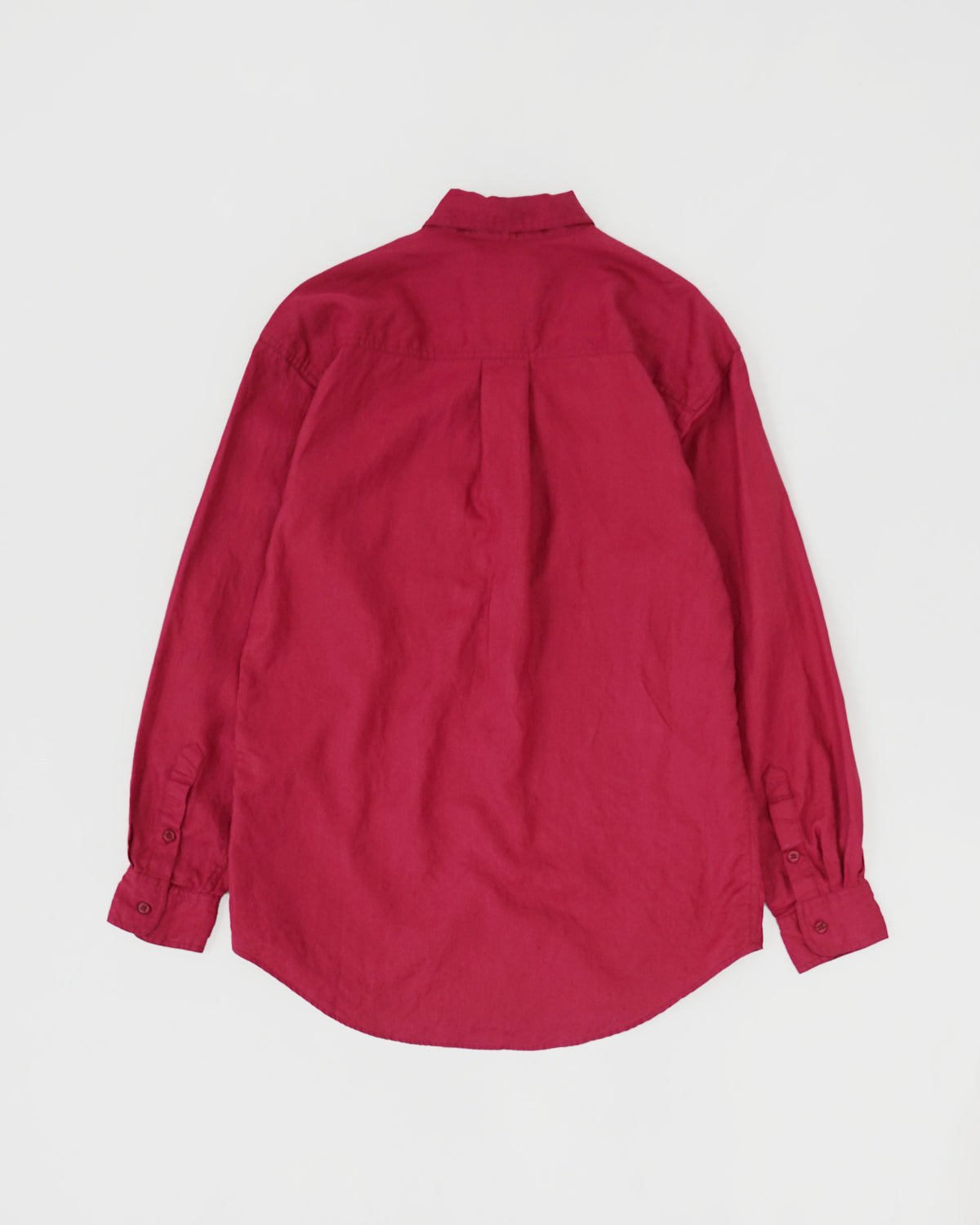 Washed Linen L/S Shirt / Red