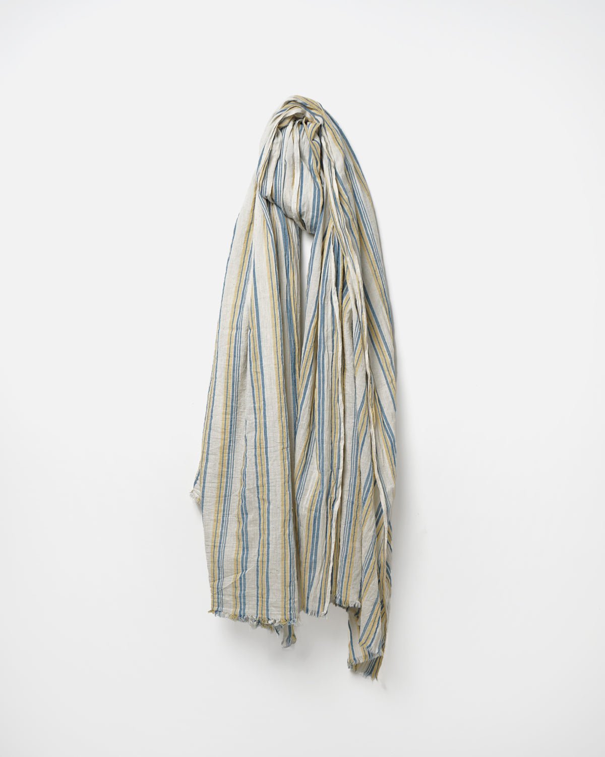 FGS Originals - Handwoven Cotton Scarf / Yellow Stripe